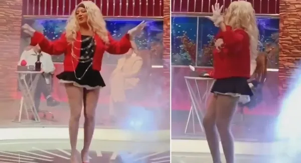 Tanınmış müğənni efirə ədəbsiz geyimdə çıxdı: Baxanlar inanmadı - Şok video